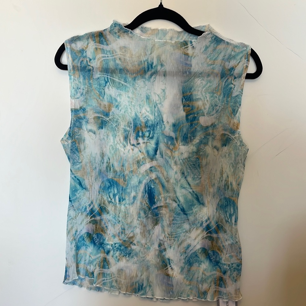 Mesh artsy blouse